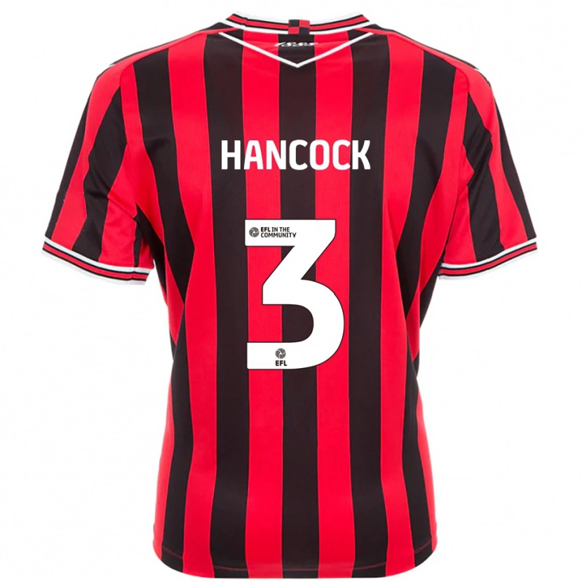 Danxen Women Mason Hancock #3 Red Black Home Jersey 2025/26 T-Shirt