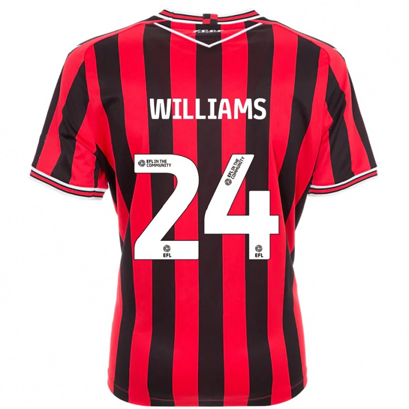 Danxen Women Harry Williams #24 Red Black Home Jersey 2025/26 T-Shirt