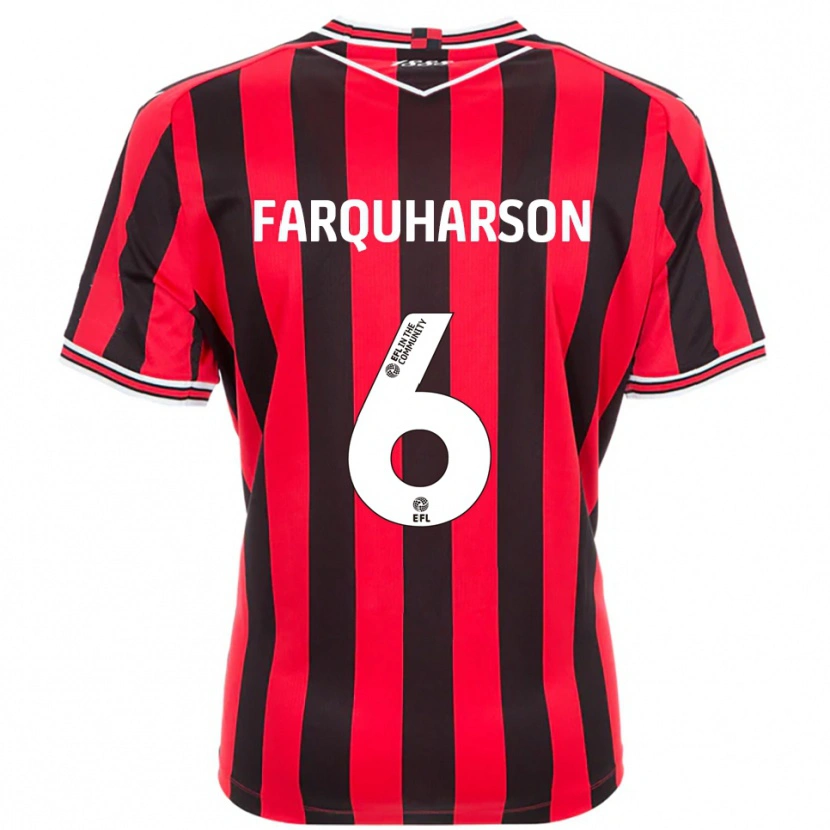 Danxen Women Priestley Farquharson #6 Red Black Home Jersey 2025/26 T-Shirt