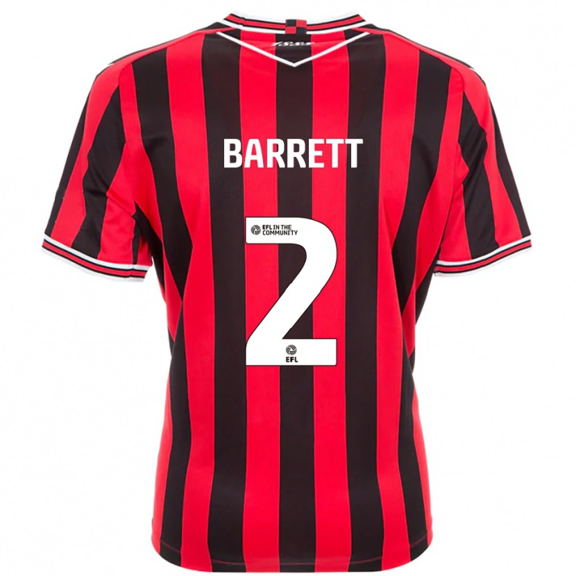 Danxen Women Connor Barrett #2 Red Black Home Jersey 2025/26 T-Shirt