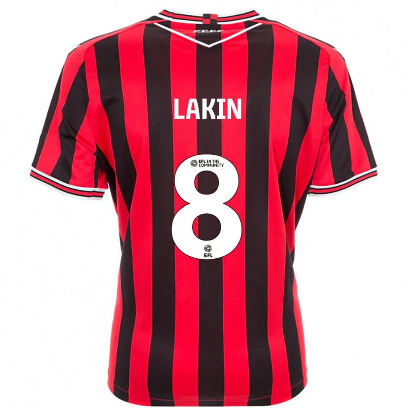 Danxen Women Charlie Lakin #8 Red Black Home Jersey 2025/26 T-Shirt