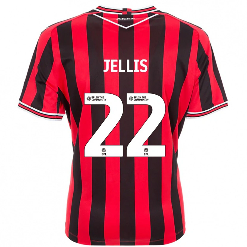Danxen Women Jamie Jellis #22 Red Black Home Jersey 2025/26 T-Shirt