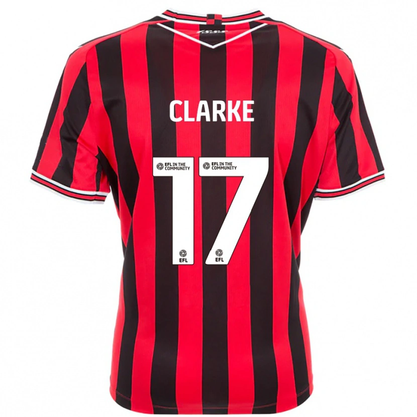 Danxen Women Courtney Clarke #17 Red Black Home Jersey 2025/26 T-Shirt