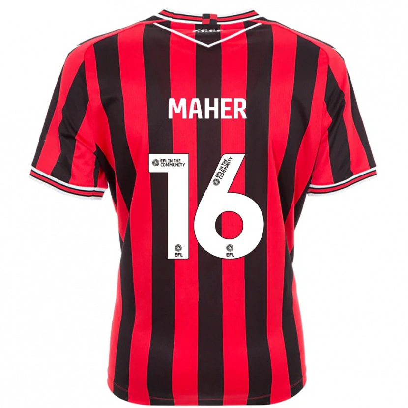 Danxen Women Ronan Maher #16 Red Black Home Jersey 2025/26 T-Shirt