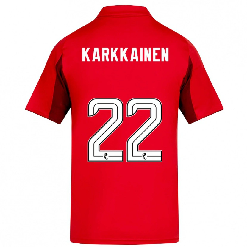 Danxen Women Elena Kärkkäinen #22 Red Burgundy Home Jersey 2025/26 T-Shirt