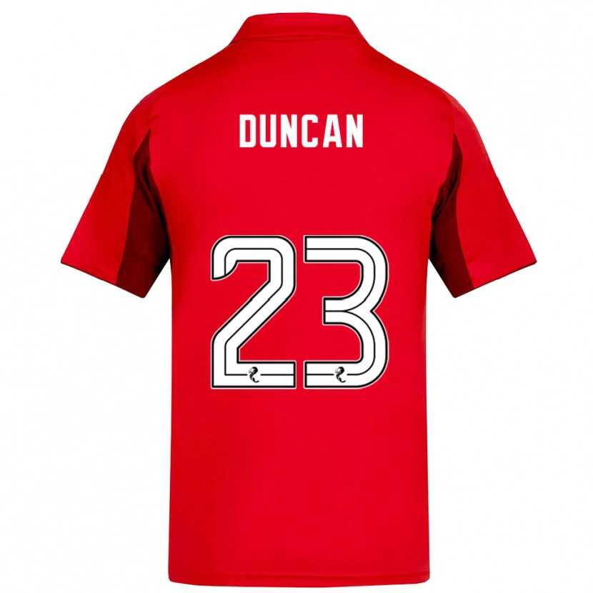 Danxen Women Ryan Duncan #23 Red Burgundy Home Jersey 2025/26 T-Shirt