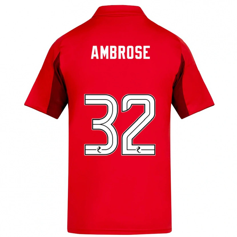 Danxen Women Peter Ambrose #32 Red Burgundy Home Jersey 2025/26 T-Shirt
