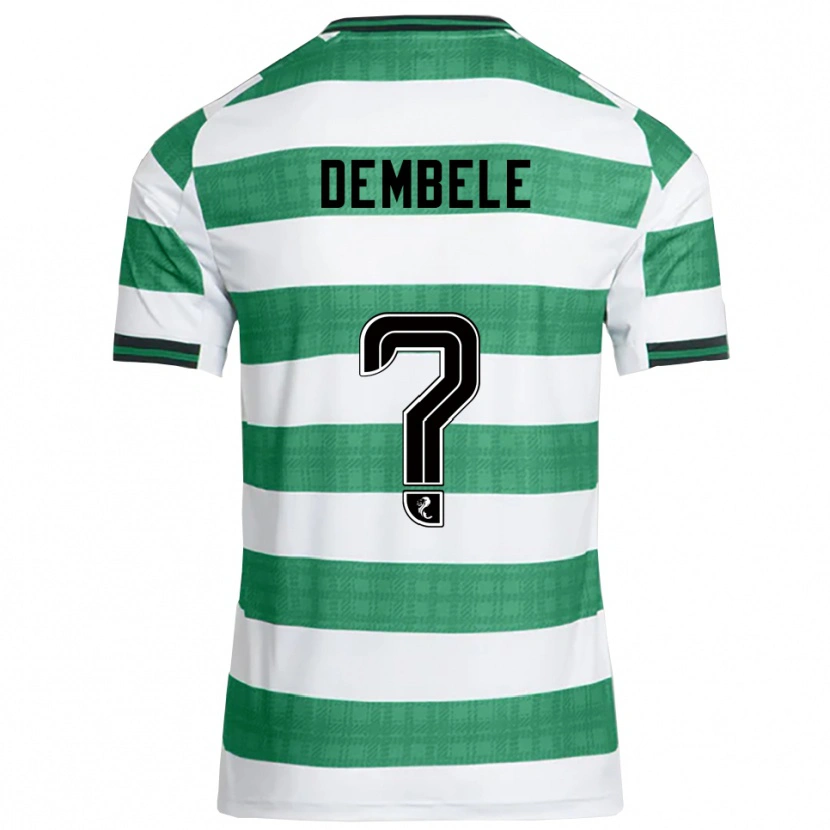 Danxen Women Hassan Dembele #0 Green White Home Jersey 2025/26 T-Shirt