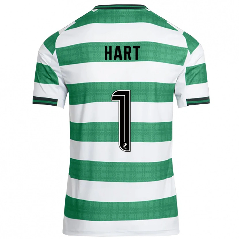 Danxen Women Joe Hart #1 Green White Home Jersey 2025/26 T-Shirt