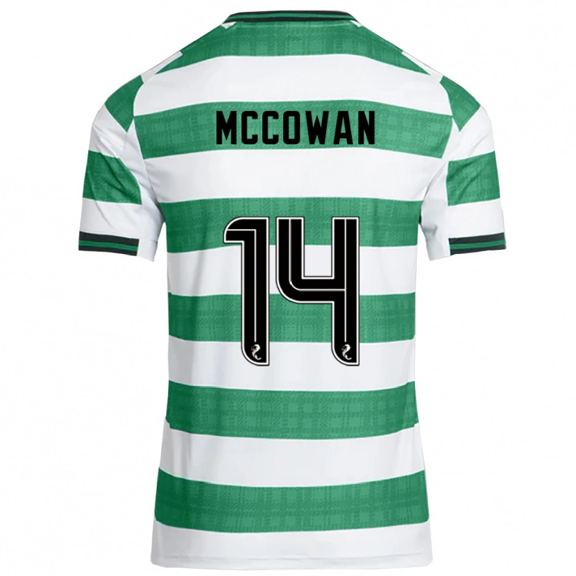 Danxen Women Luke Mccowan #14 Green White Home Jersey 2025/26 T-Shirt