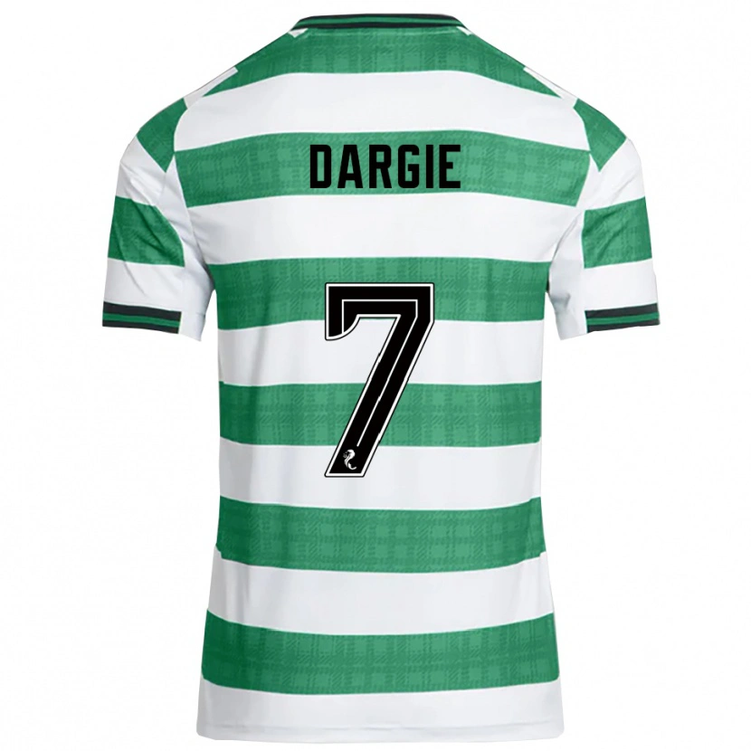 Danxen Women Rhys Dargie #7 Green White Home Jersey 2025/26 T-Shirt
