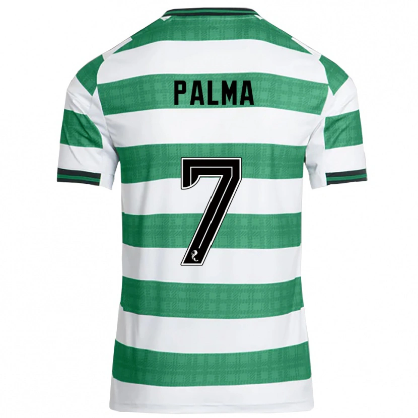Danxen Women Luis Palma #7 Green White Home Jersey 2025/26 T-Shirt