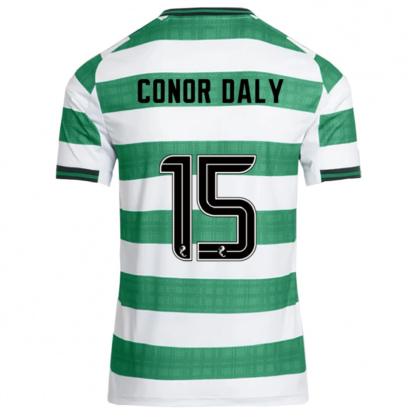 Danxen Women Conor Daly #15 Green White Home Jersey 2025/26 T-Shirt