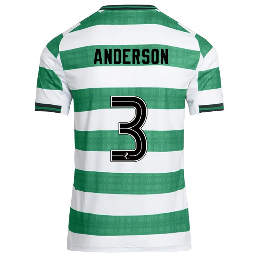Danxen Women Matthew Anderson #3 Green White Home Jersey 2025/26 T-Shirt