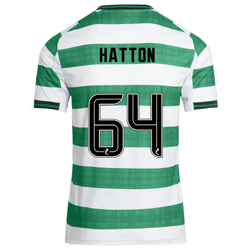 Danxen Women Thomas Hatton #64 Green White Home Jersey 2025/26 T-Shirt