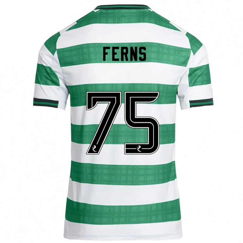 Danxen Women Ronan Ferns #75 Green White Home Jersey 2025/26 T-Shirt