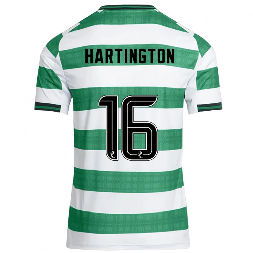 Danxen Women Owen Hartington #16 Green White Home Jersey 2025/26 T-Shirt