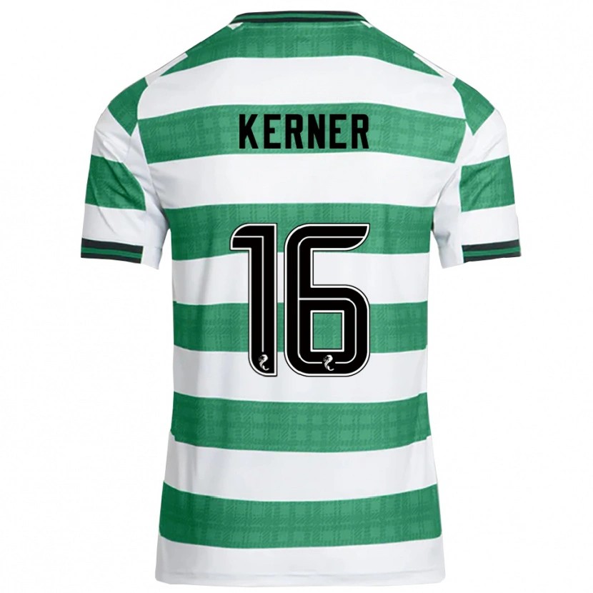 Danxen Women Hana Kerner #16 Green White Home Jersey 2025/26 T-Shirt
