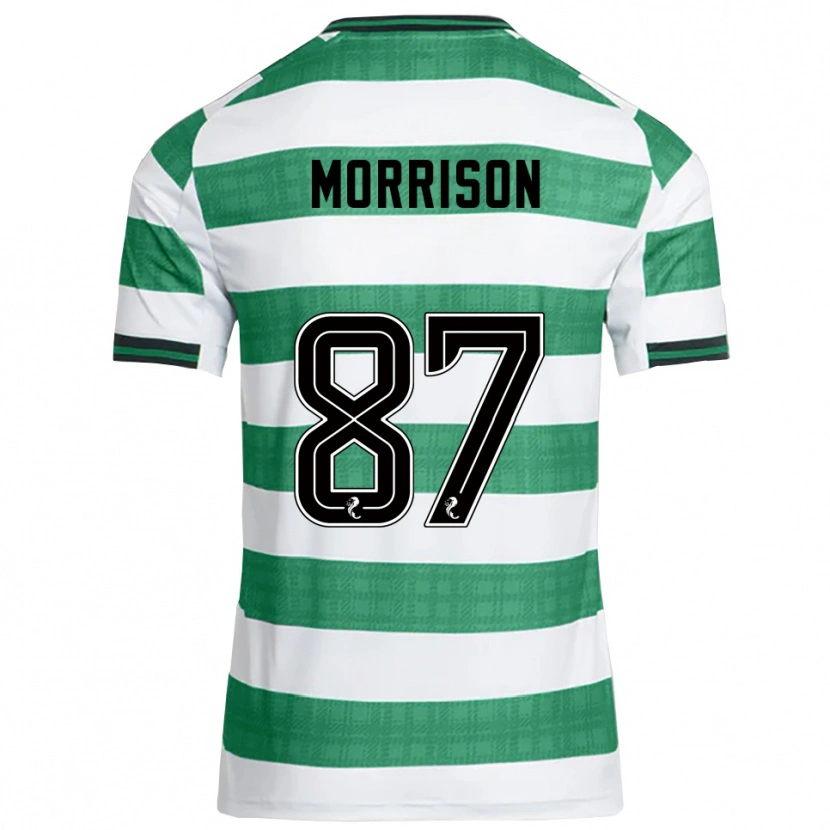 Danxen Women Joe Morrison #87 Green White Home Jersey 2025/26 T-Shirt