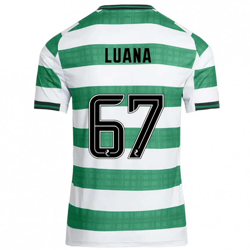 Danxen Women Luana Muñoz #67 Green White Home Jersey 2025/26 T-Shirt