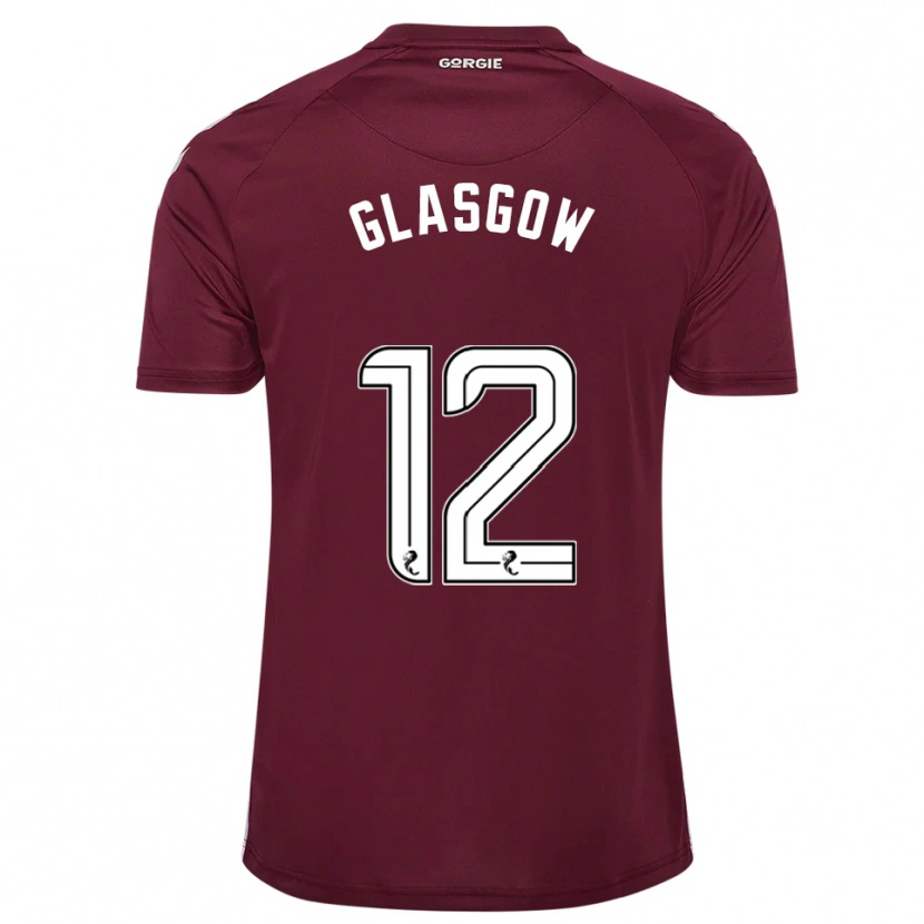 Danxen Women Euan Glasgow #12 Burgundy White Home Jersey 2025/26 T-Shirt