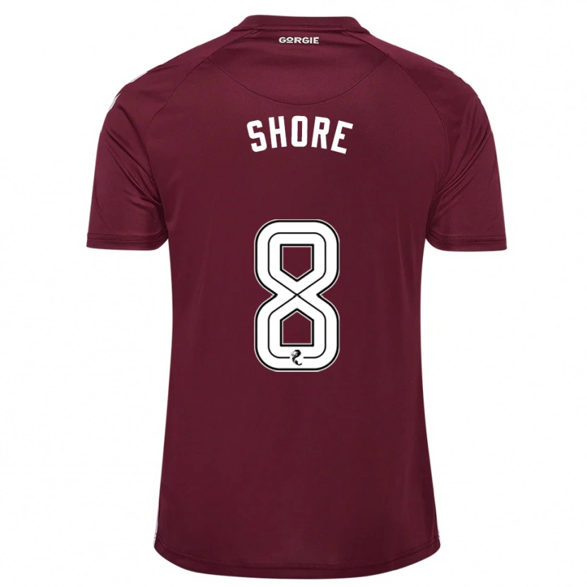 Danxen Women Eilidh Shore #8 Burgundy White Home Jersey 2025/26 T-Shirt