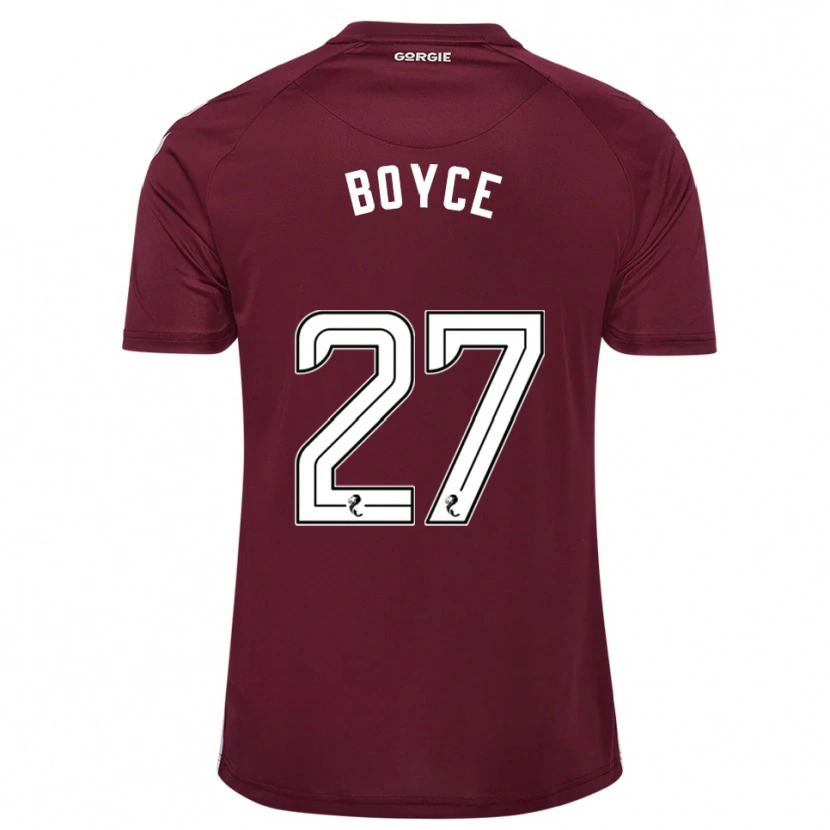 Danxen Women Liam Boyce #27 Burgundy White Home Jersey 2025/26 T-Shirt