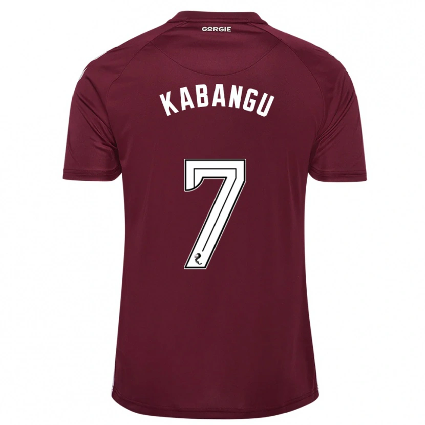 Danxen Women Elton Kabangu #7 Burgundy White Home Jersey 2025/26 T-Shirt
