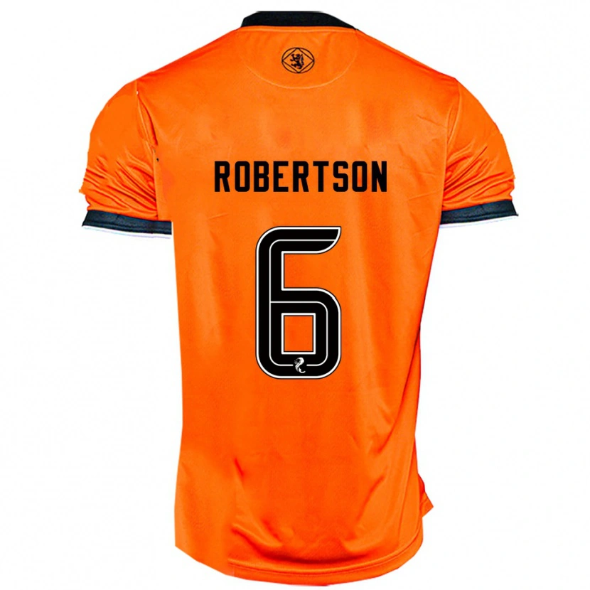 Danxen Women Ashley Robertson #6 Orange Black Home Jersey 2025/26 T-Shirt