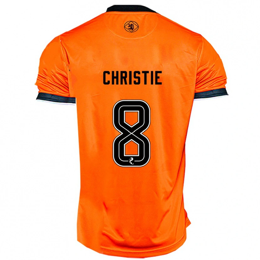 Danxen Women Summer Christie #8 Orange Black Home Jersey 2025/26 T-Shirt