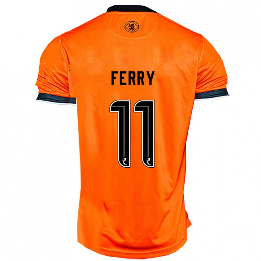 Danxen Women Will Ferry #11 Orange Black Home Jersey 2025/26 T-Shirt