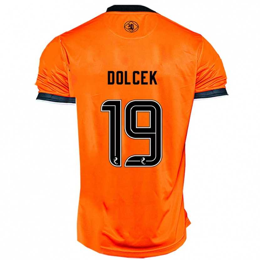 Danxen Women Ivan Dolcek #19 Orange Black Home Jersey 2025/26 T-Shirt