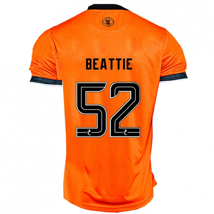 Danxen Women Calvin Beattie #52 Orange Black Home Jersey 2025/26 T-Shirt