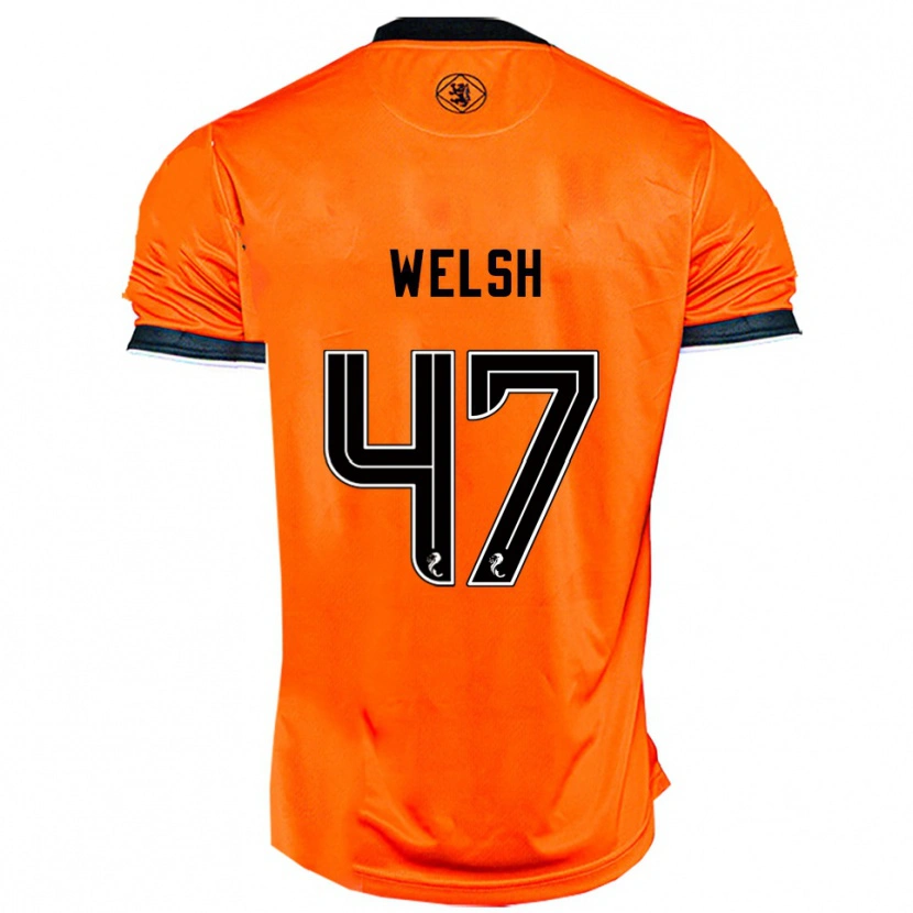 Danxen Women Harry Welsh #47 Orange Black Home Jersey 2025/26 T-Shirt
