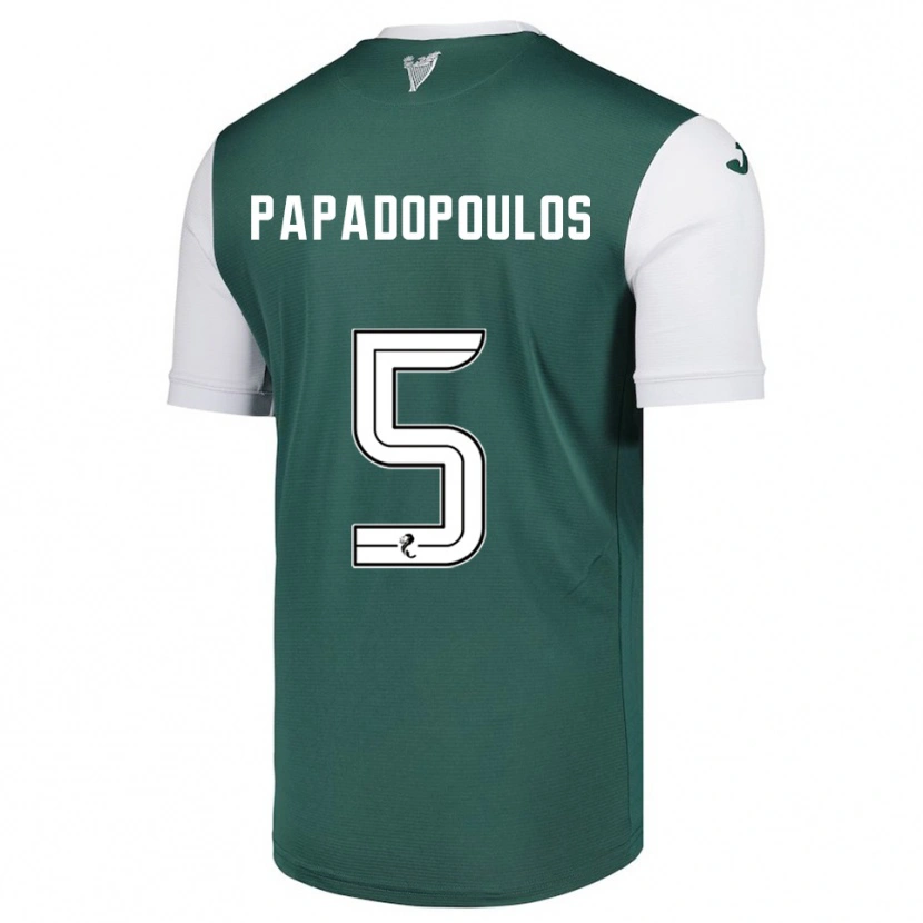 Danxen Women Stacey Papadopoulos #5 Green White Home Jersey 2025/26 T-Shirt