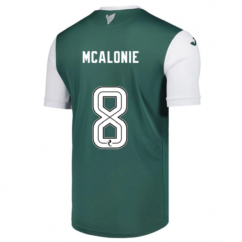 Danxen Women Michaela Mcalonie #8 Green White Home Jersey 2025/26 T-Shirt