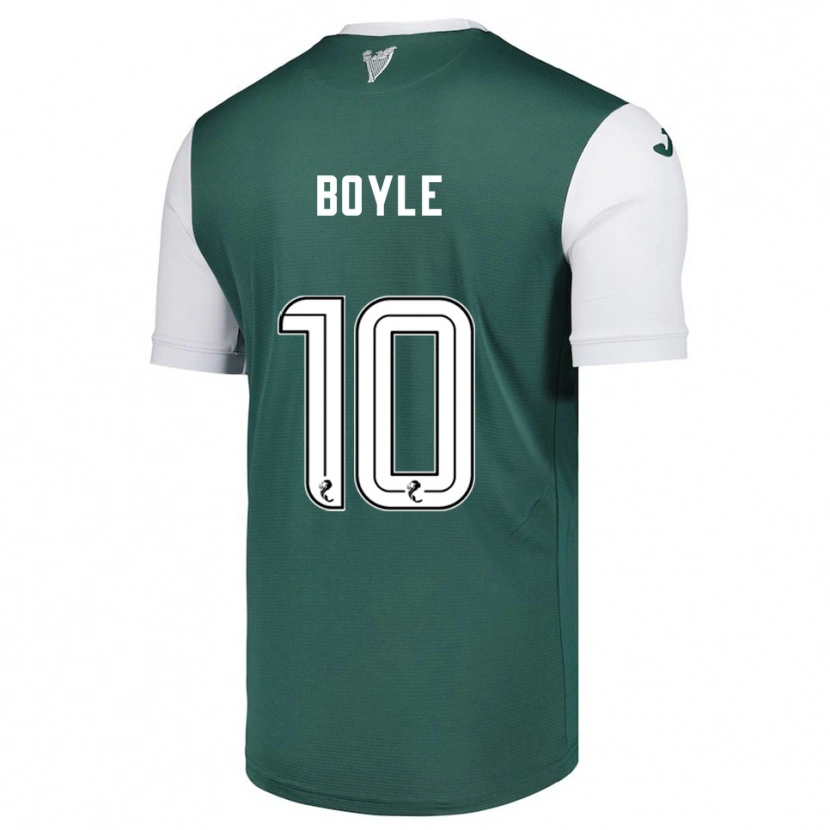 Danxen Women Martin Boyle #10 Green White Home Jersey 2025/26 T-Shirt