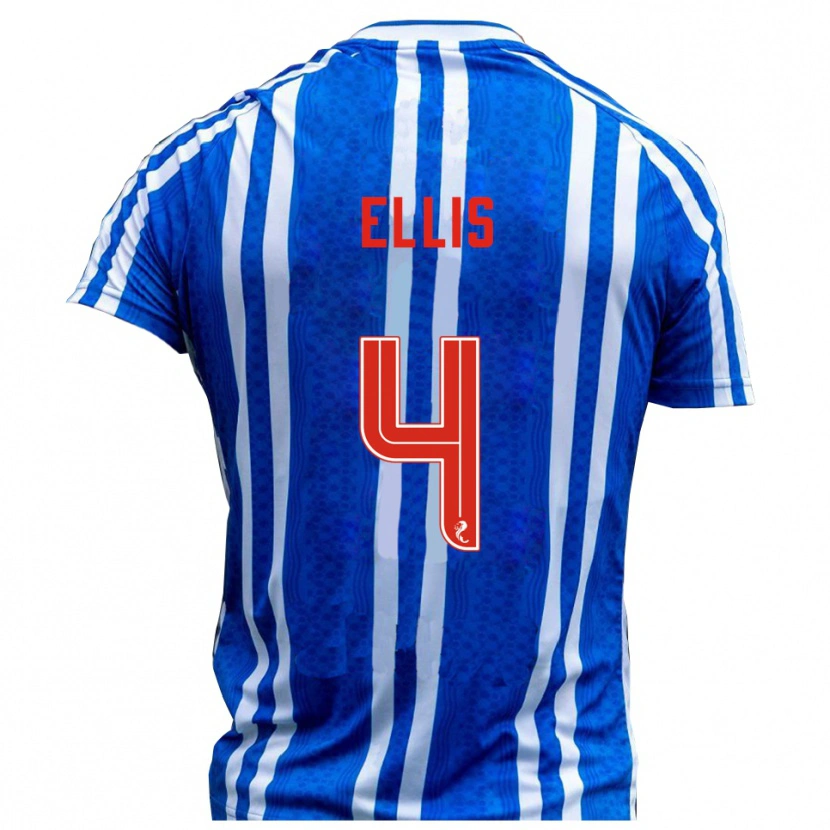 Danxen Women Ruari Ellis #4 Blue White Home Jersey 2025/26 T-Shirt