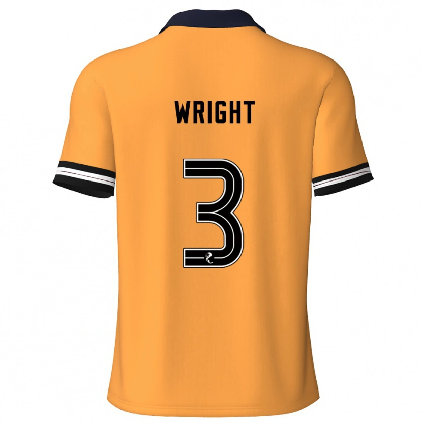 Danxen Women Duncan Wright #3 Yellow Black Home Jersey 2025/26 T-Shirt