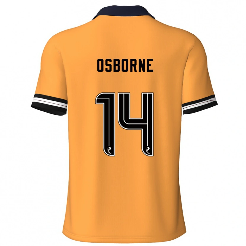 Danxen Women Ellie Osborne #14 Yellow Black Home Jersey 2025/26 T-Shirt