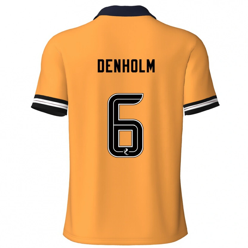 Danxen Women Aidan Denholm #6 Yellow Black Home Jersey 2025/26 T-Shirt