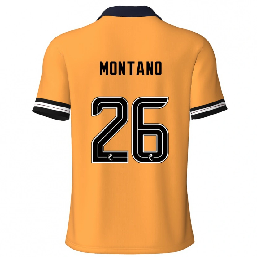 Danxen Women Cristian Montano #26 Yellow Black Home Jersey 2025/26 T-Shirt