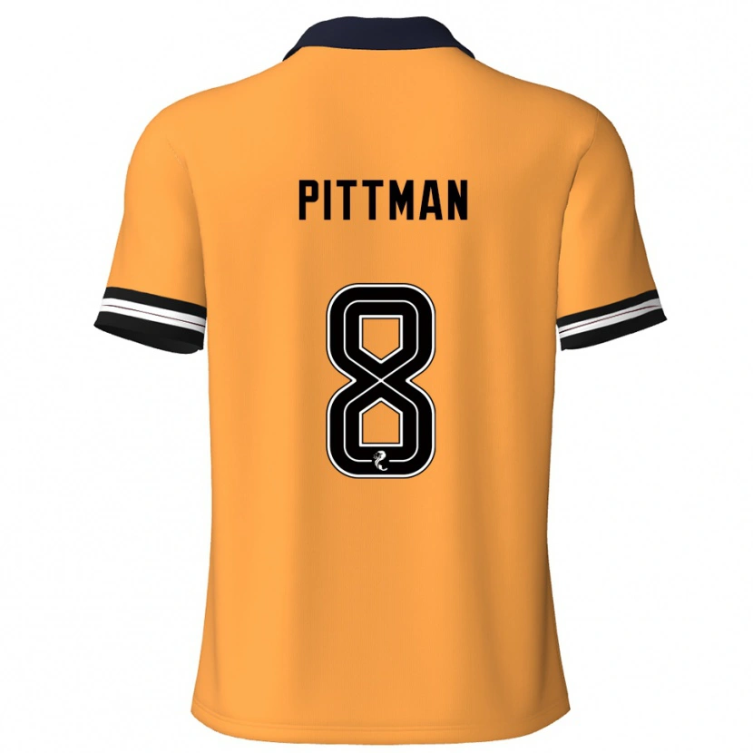 Danxen Women Scott Pittman #8 Yellow Black Home Jersey 2025/26 T-Shirt