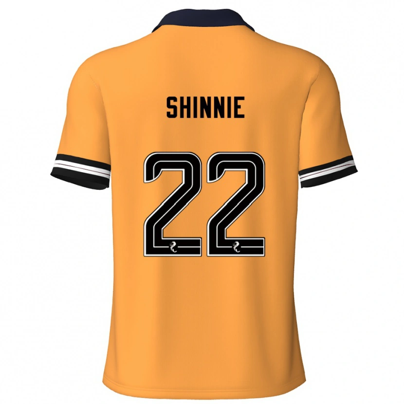 Danxen Women Andrew Shinnie #22 Yellow Black Home Jersey 2025/26 T-Shirt