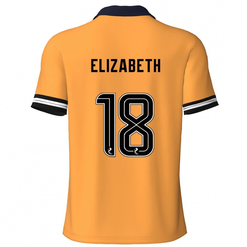 Danxen Women Ashley Elizabeth #18 Yellow Black Home Jersey 2025/26 T-Shirt
