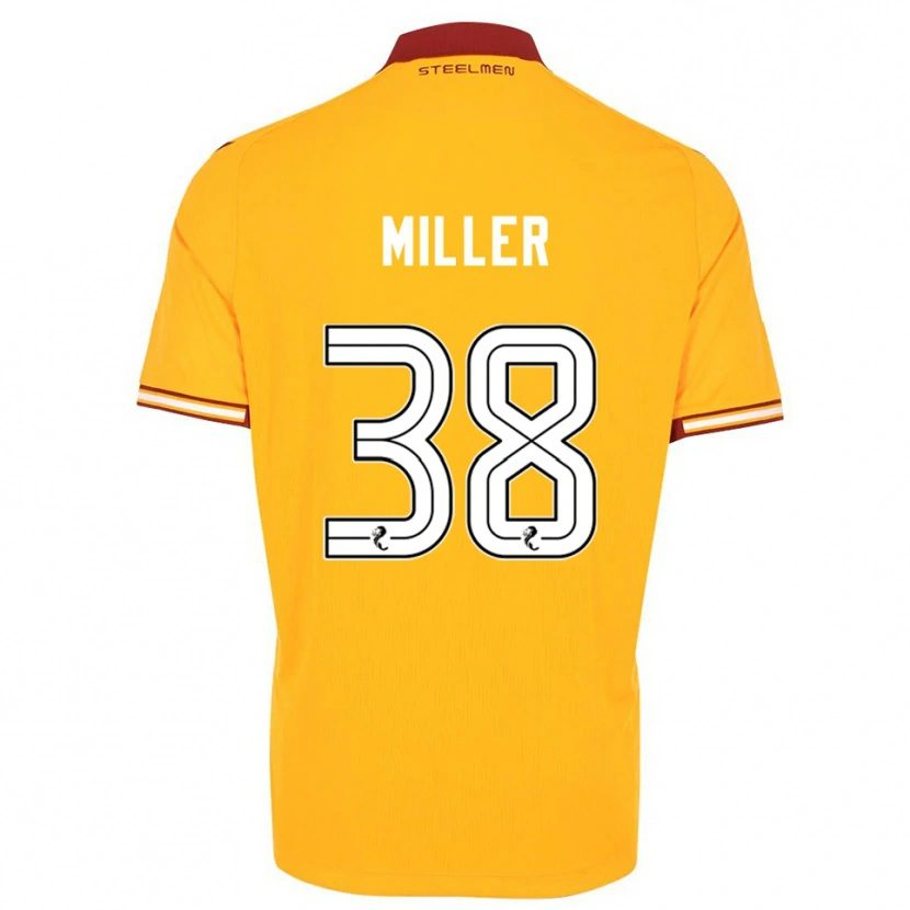 Danxen Women Lennon Miller #38 Yellow Burgundy Home Jersey 2025/26 T-Shirt