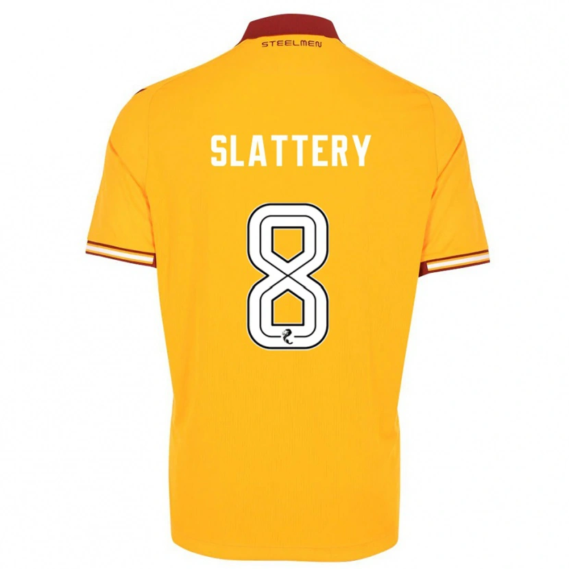 Danxen Women Callum Slattery #8 Yellow Burgundy Home Jersey 2025/26 T-Shirt