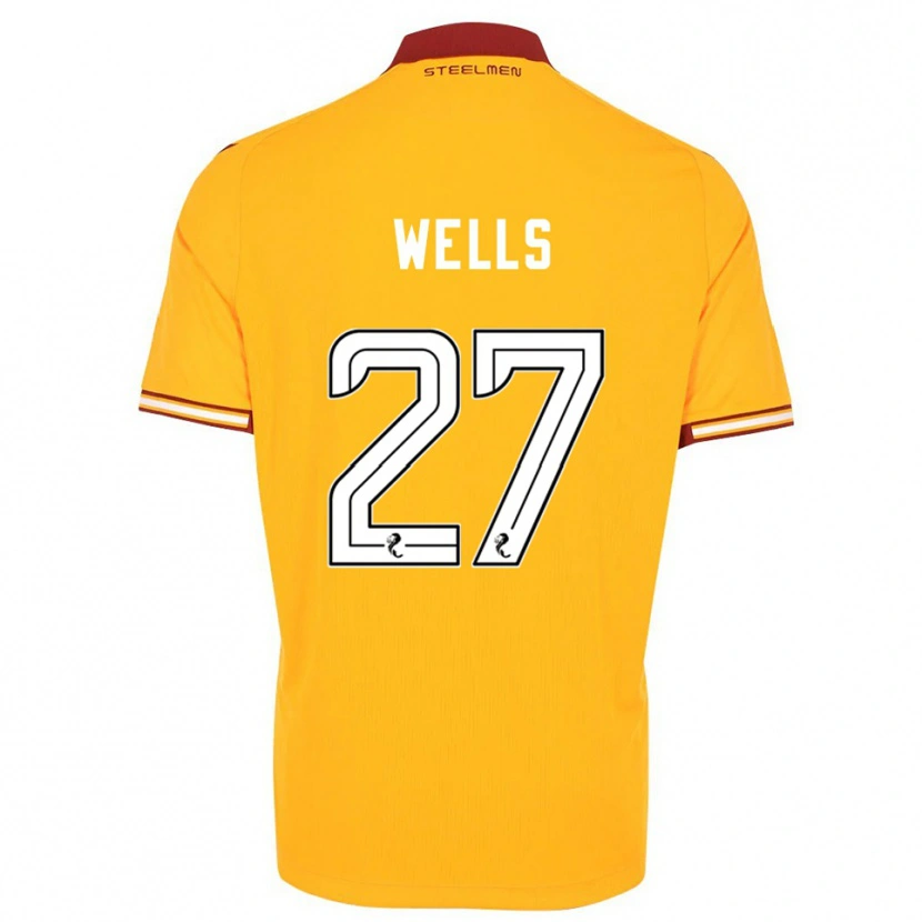 Danxen Women Dylan Wells #27 Yellow Burgundy Home Jersey 2025/26 T-Shirt