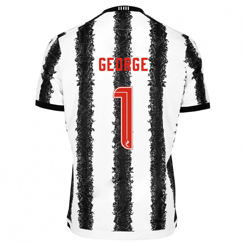 Danxen Women Shamal George #1 White Black Home Jersey 2025/26 T-Shirt