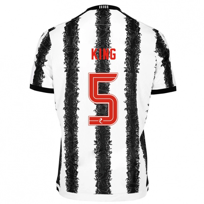 Danxen Women Richard King #5 White Black Home Jersey 2025/26 T-Shirt